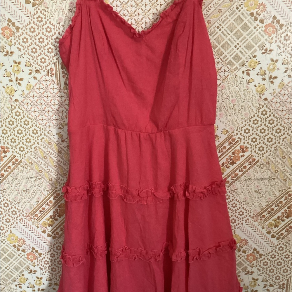 Elegant Red Sleeveless Dress